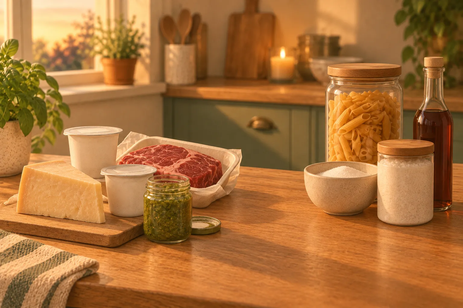 Perishable foods worth tracking separated from long-keeping staples like salt, sugar and dried pasta